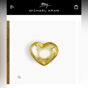Michael Aram Small Heart Gold Dish